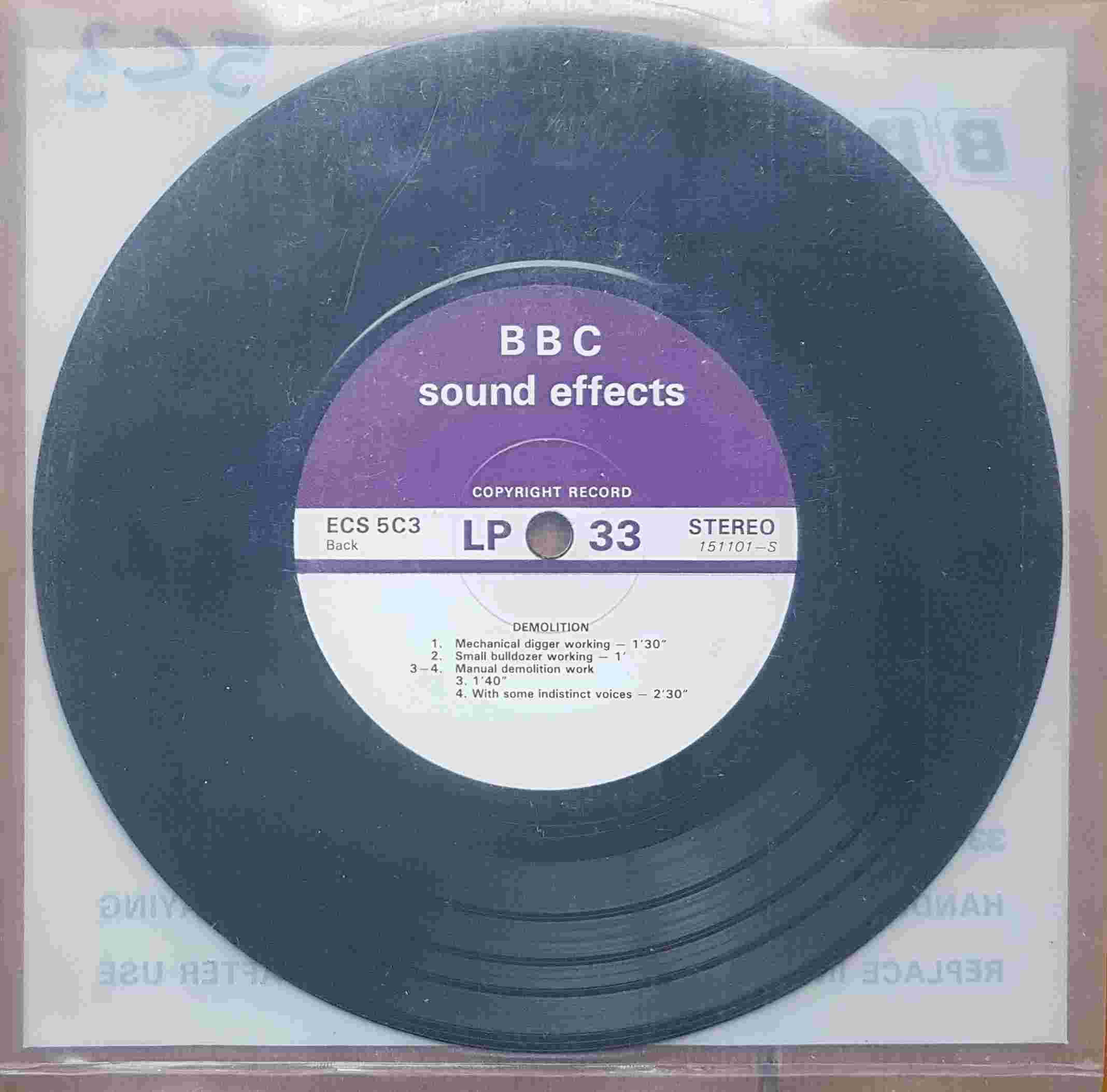 Picture of ECS 5C3 Demolition by artist Not registered from the BBC records and Tapes library